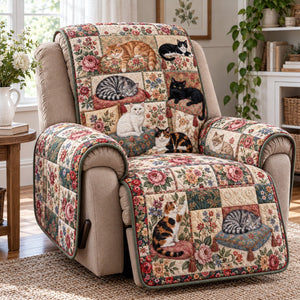 Sleepy Rose Cats Sofa Cover - Made to Order