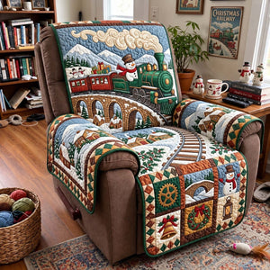 Snowman Bridge Railway Sofa Cover - Made to Order