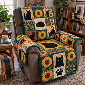 Sunflower Cats Sofa Cover - Made to Order
