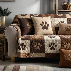 Sweet Paw Prints V2 Sofa Cover - Made to Order