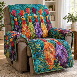 Teal Barnyard Charm Sofa Cover - Made to Order