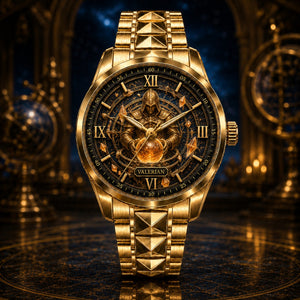 Personalized Celestial Oracle Knight Watch with Custom Name - Men's & Women's, Leather or Metal Strap - Gift