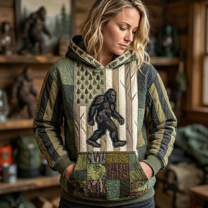 Bigfoot Olive Flag Camo Hoodie, Sweater and T-Shirt - Made to Order