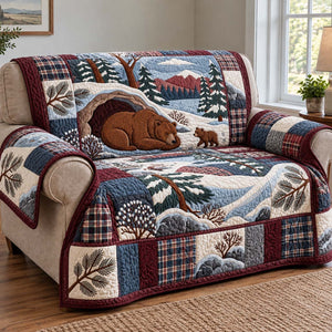 Winter Bear Den Sofa Cover - Made to Order