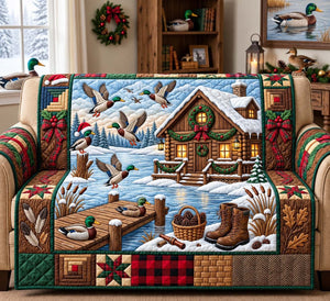 Winter Duck Lodge Sofa Cover - Made to Order