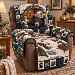 Winter Lodge Bear Sofa Cover - Made to Order