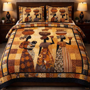 Earth Mother Legacy 3-Piece Quilted Bedding Set