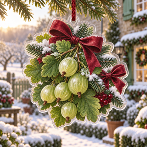 Holiday Gooseberry Acrylic Christmas Ornament