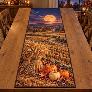 Harvest Moon Wheat Field Table Runner