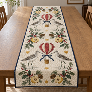 Greenshank Quince Balloon Stars Table Runner