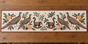 Argus Orange Rocking Coati Table Runner