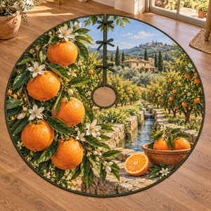 Orange Harvest Grove Tree Skirt