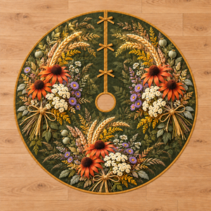 Harvest Wildflower Sheaves Tree Skirt