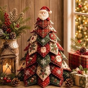 Santa Claus Quilted Christmas Tree Sewing Kit