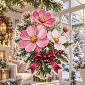 Winter Cosmos Acrylic Christmas Ornament