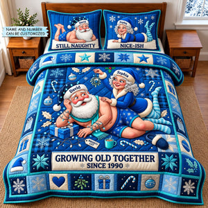 Winter Couple 3-Piece Quilted Bedding Set QTCUZ