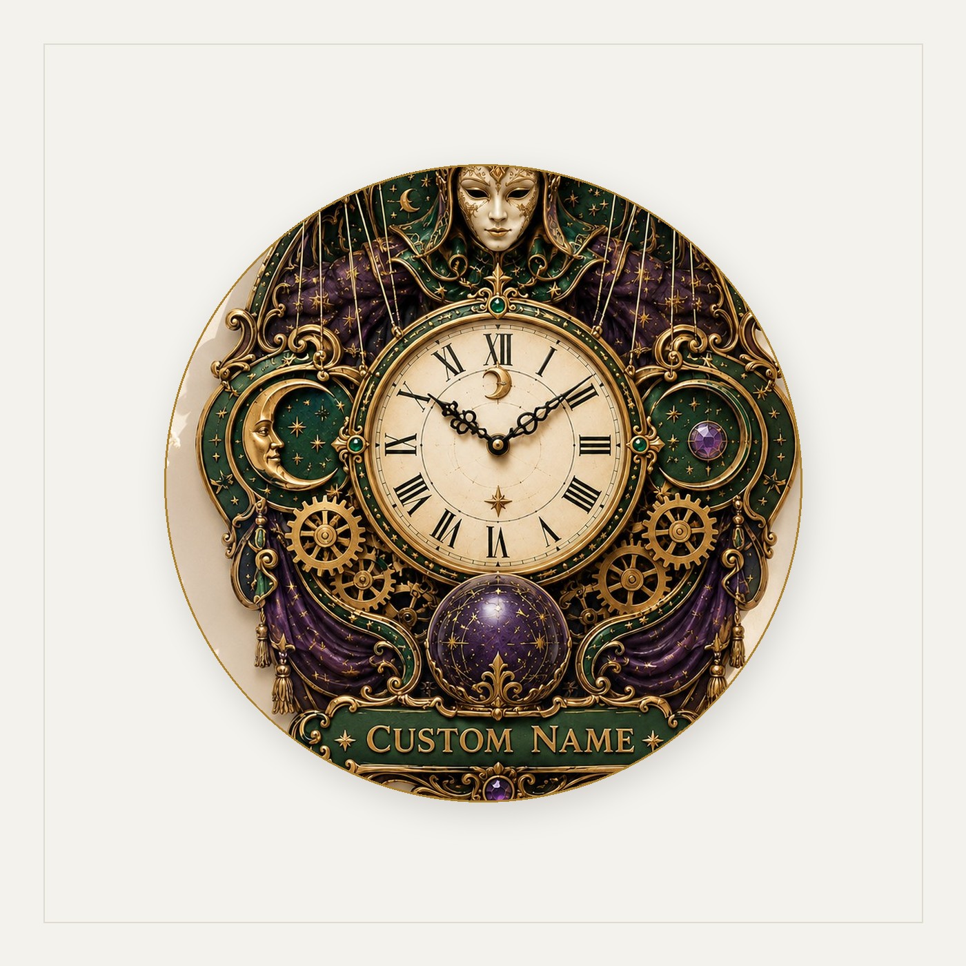 Custom Fantasy Wall Clocks — personalized timepieces