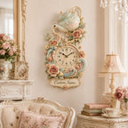 Personalized Tea Culture Lovers Wall Clock with a custom name set into the design