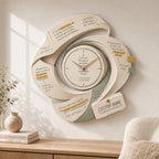 Personalized Literary Annotation Book Lover Wall Clock — personalized with a custom name
