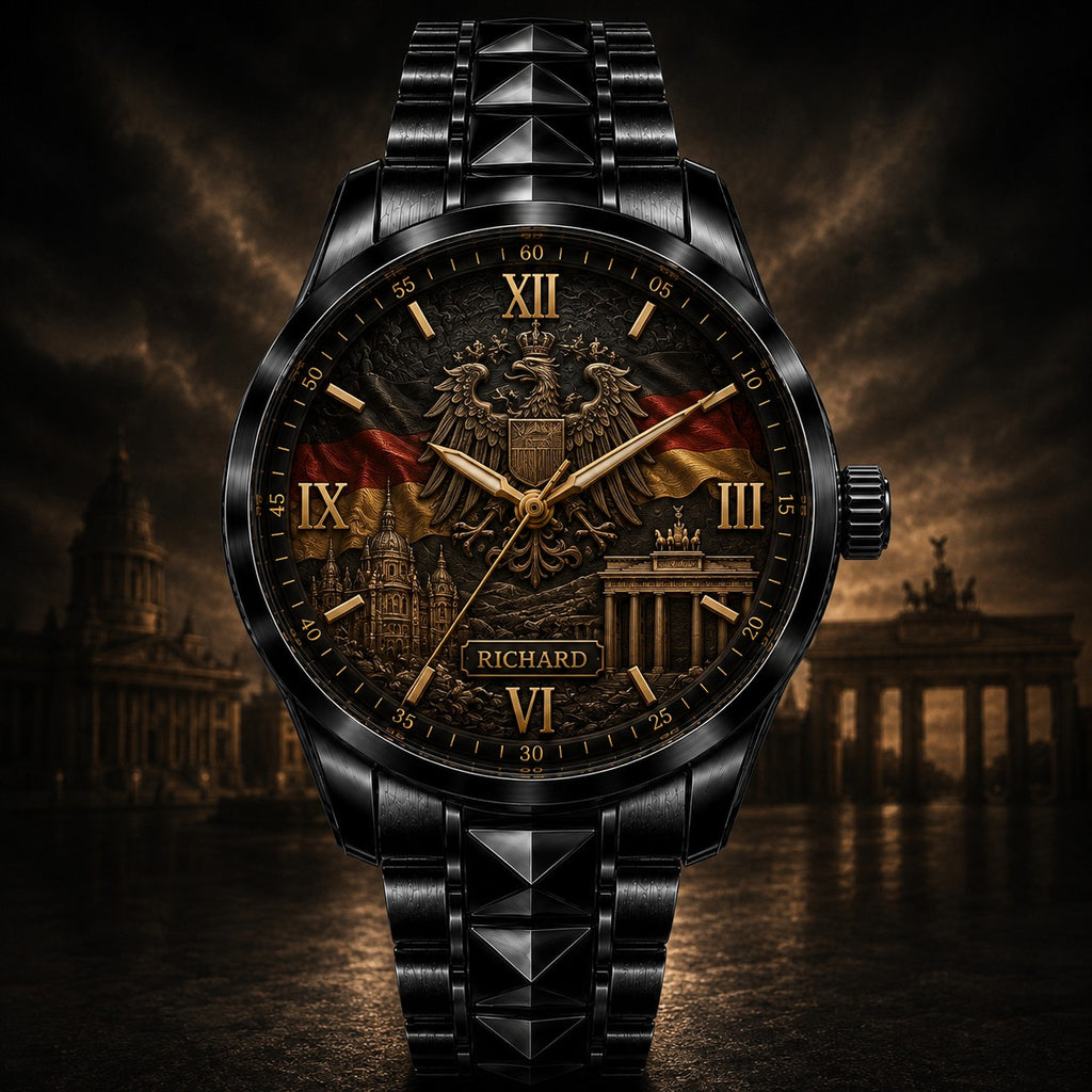 Custom German Heritage Watch — personalized with a custom name