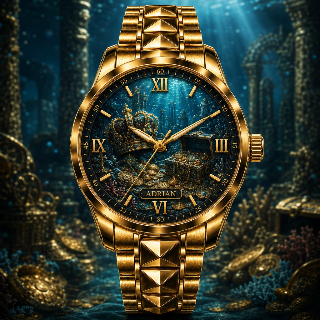 Custom Personalized Atlantis Treasure Watch — personalized with a custom name