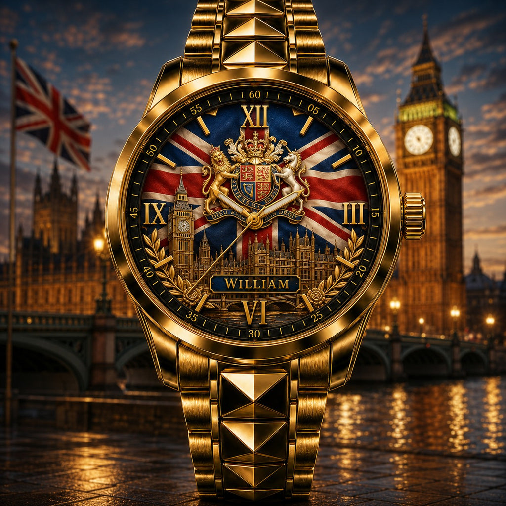 Custom British Heritage Watch — personalized with a custom name