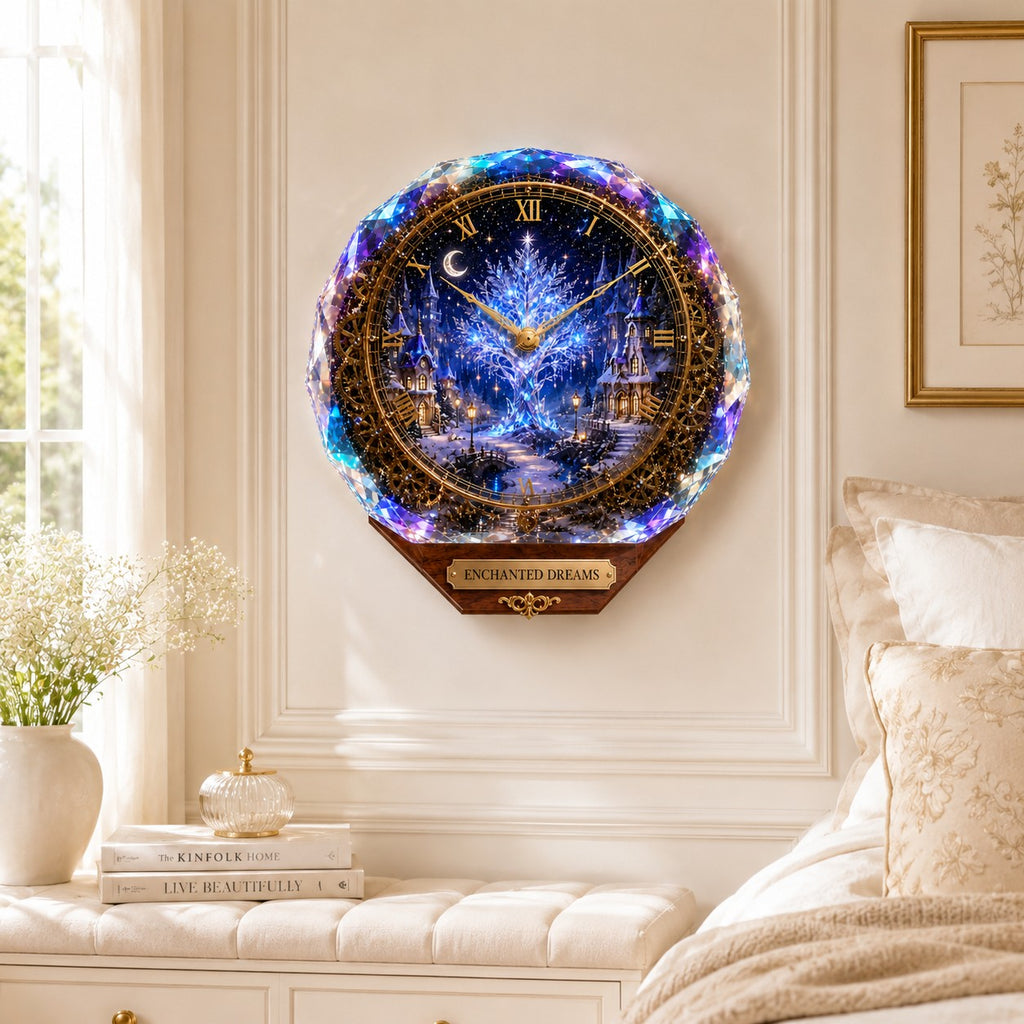 Christmas Custom Name Wall Clock — personalized with a custom name
