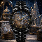 Custom Winter Music Box Watch — personalized with a custom name