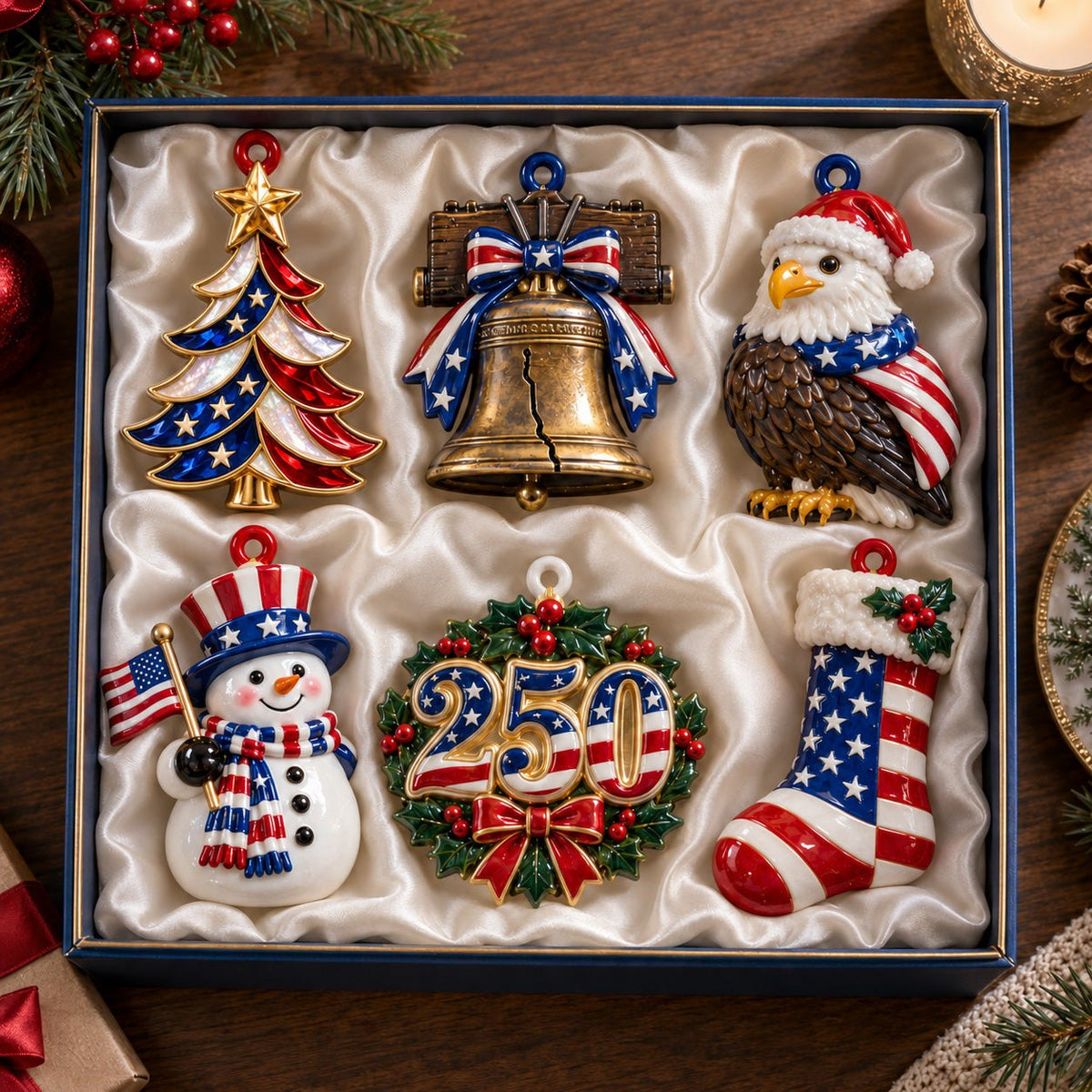 250th American Pride Ornament Gift Set