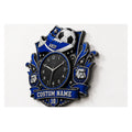 Football Player Custom Name Wall Clock — personalized with a custom name