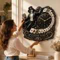 Magicians Custom Name Wall Clock — personalized with a custom name