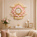 Lotus Lovers Custom Name Wall Clock — personalized with a custom name