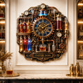 Personalized spiral bar wall clock — personalized with a custom name