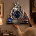 Police officer gift Custom Name Wall Clock — personalized with a custom name