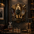 Bartender Custom Name Wall Clock — personalized with a custom name