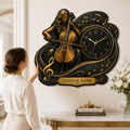 Classical musicians Custom Name Wall Clock — personalized with a custom name
