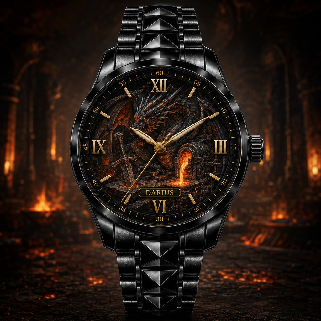 Custom Dragon Forge Watch — personalized with a custom name
