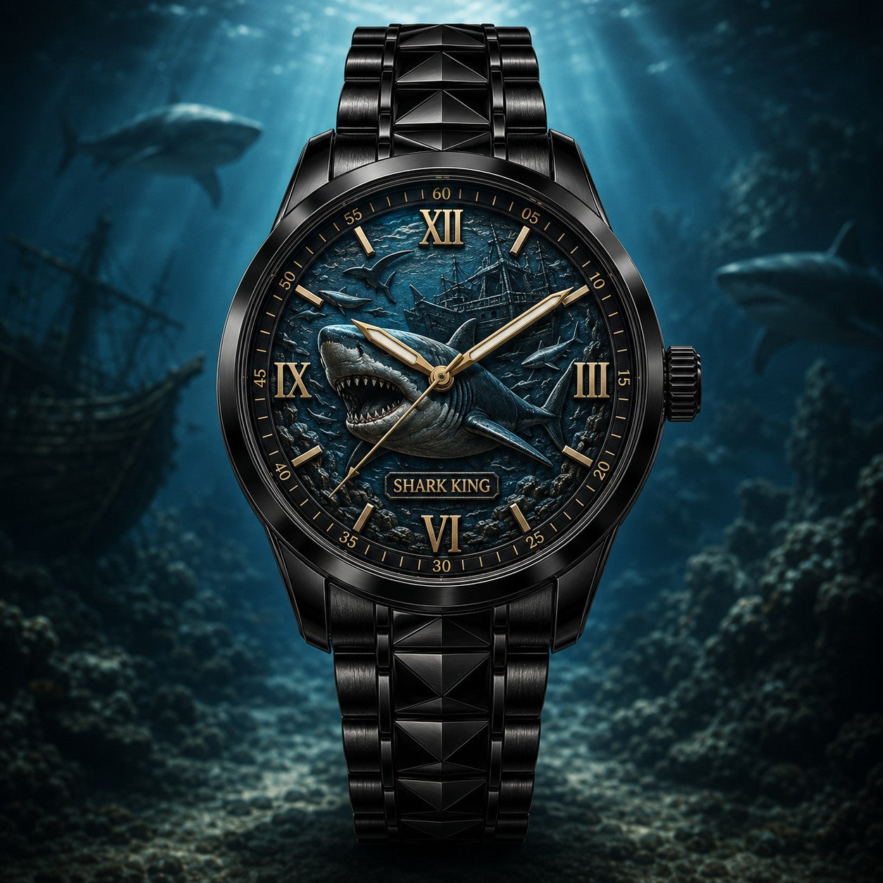 Custom Shark Watch — personalized with a custom name