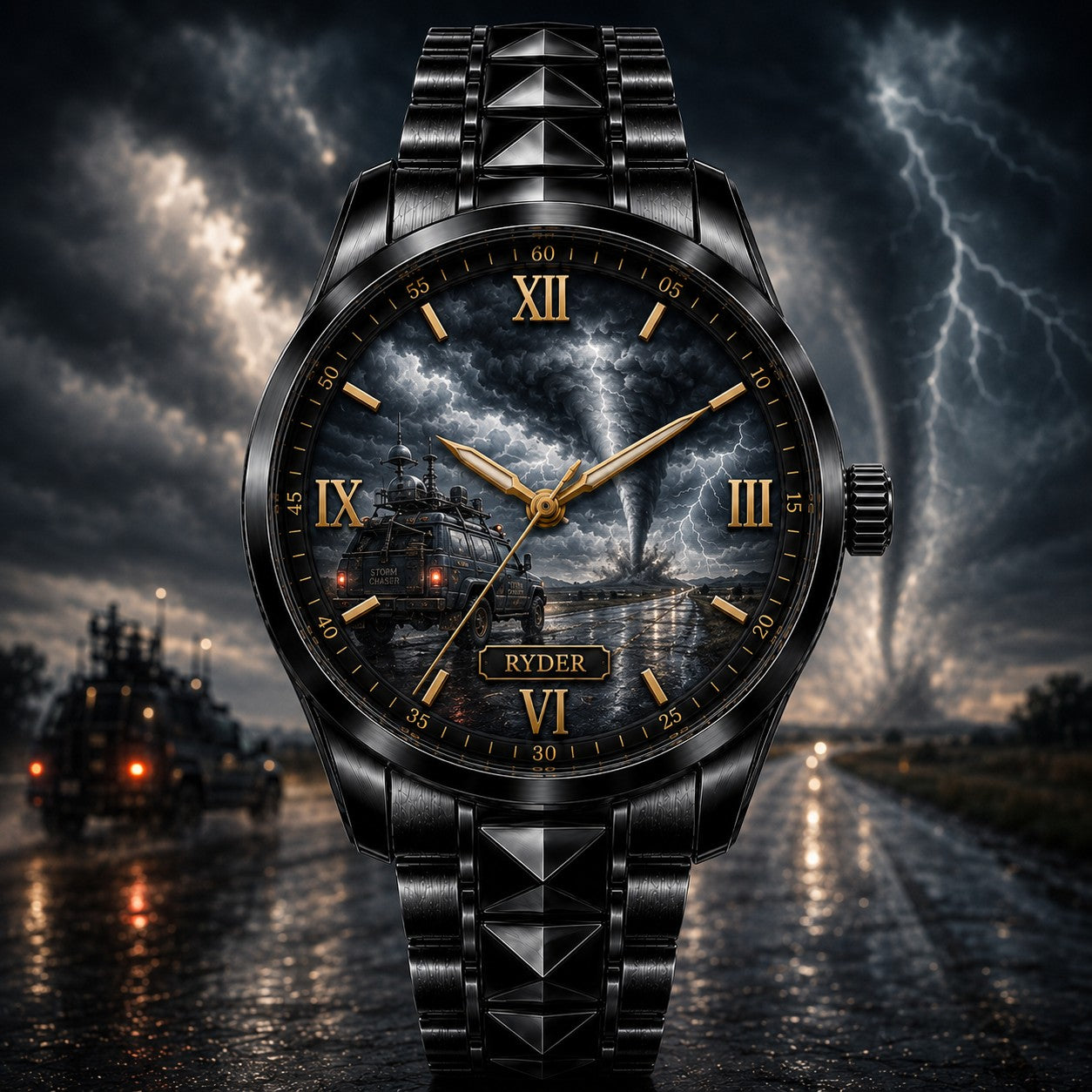 Custom Personalized Storm Chaser Watch — personalized with a custom name