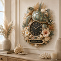Ocean turtle decor Custom Name Wall Clock — personalized with a custom name