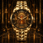Custom Personalized Amber Crystal Throne Watch — personalized with a custom name