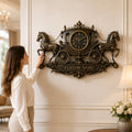 Royal carriage Custom Name Wall Clock — personalized with a custom name