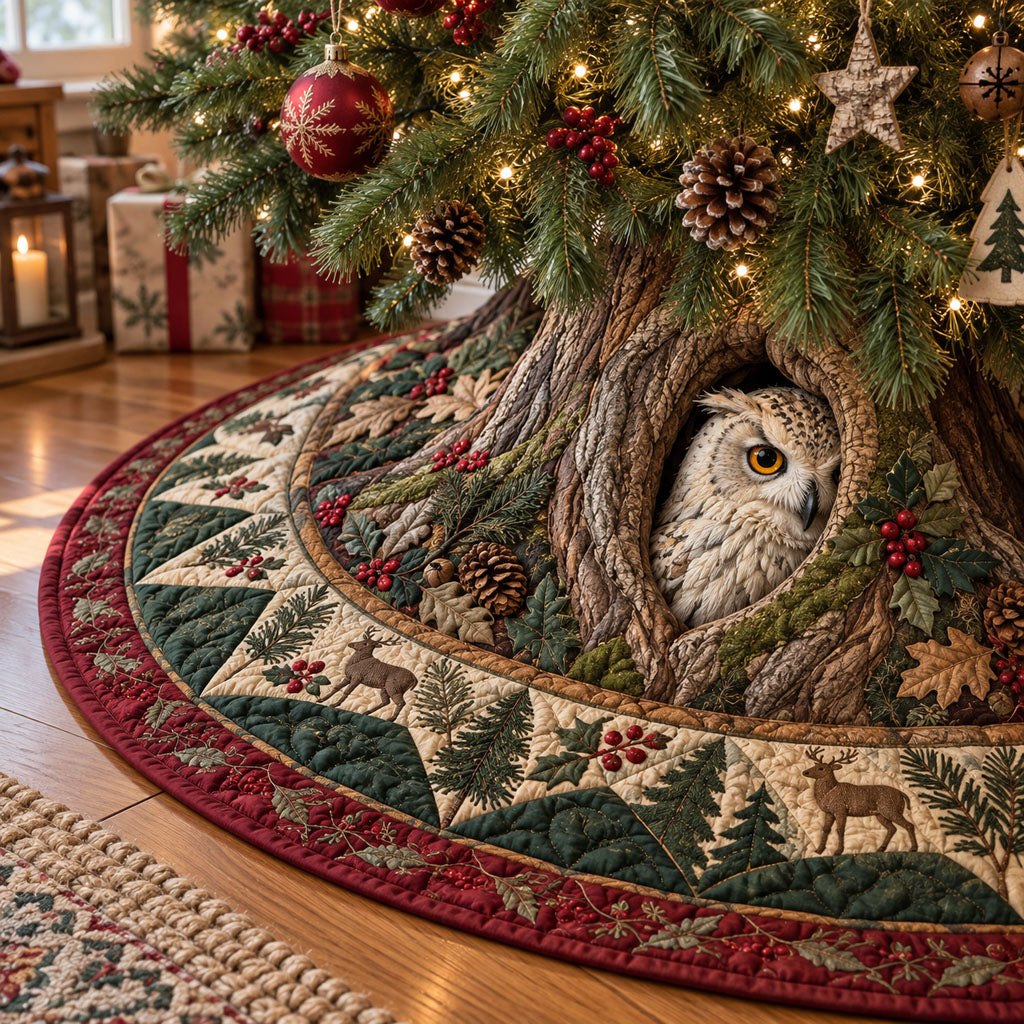 Little Woodland Secret Christmas Tree Skirt