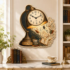 Book Lover Personalized Wall Clock — personalized with a custom name