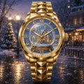 Custom Personalized Snow Globe Watch — personalized with a custom name