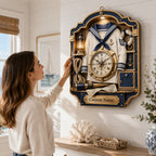 Personalized Sailor Uniform Wall Clock — personalized with a custom name