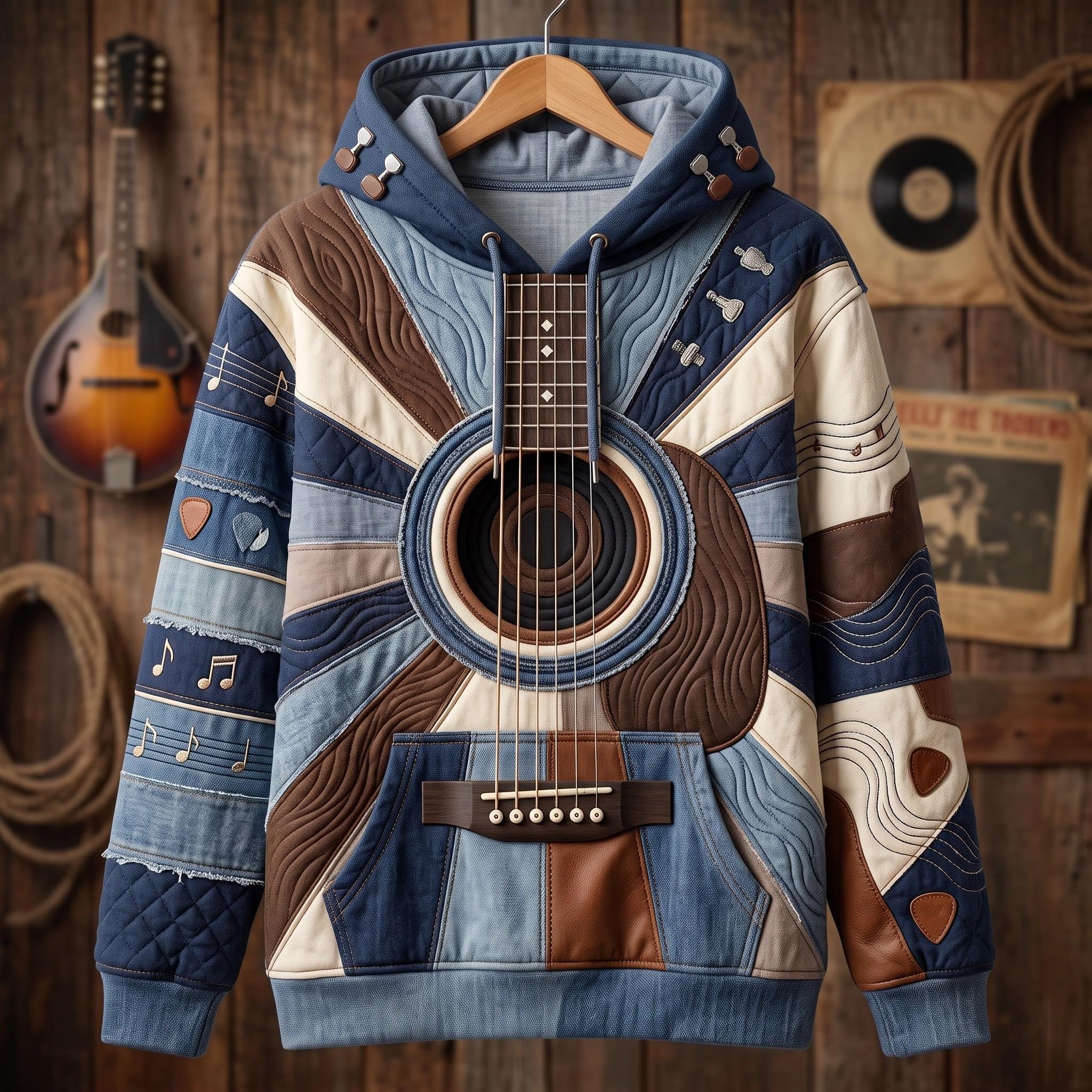 Acoustic Harmony hoodie, all-over print