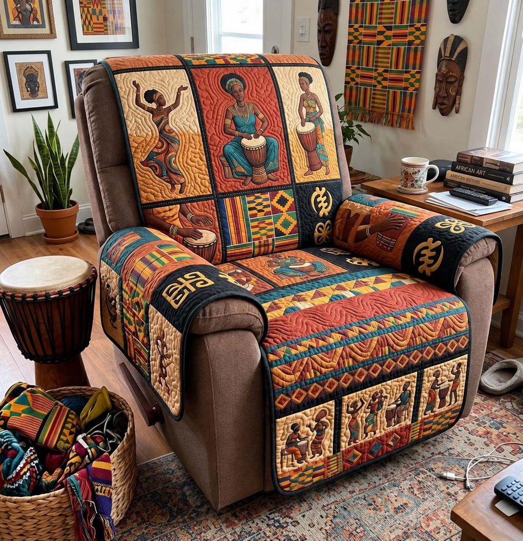 African Drum Stories Sofa Cover