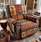 African Drum Stories Sofa Cover