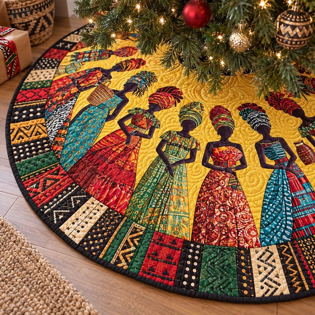 African Grace Christmas Tree Skirt